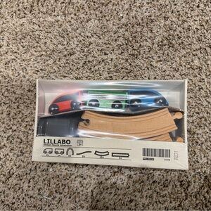 IKEA Lillabo-20 piece Wooden Train Set with 3 vehicles.New in sealed package.$22